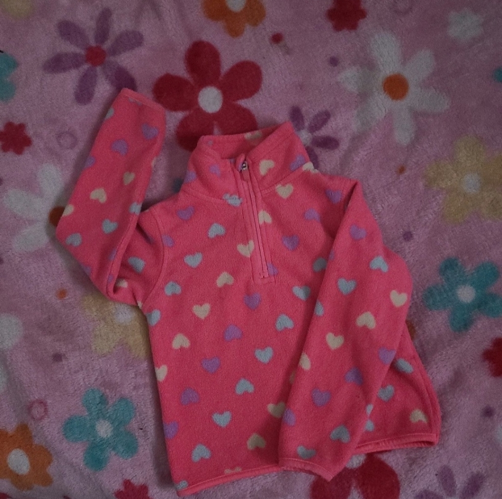 Girls pink fleece